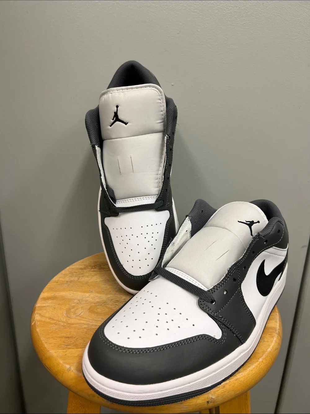 Nike Air Jordan Black and White Low-Top Sneakers Shoes Men’s 12